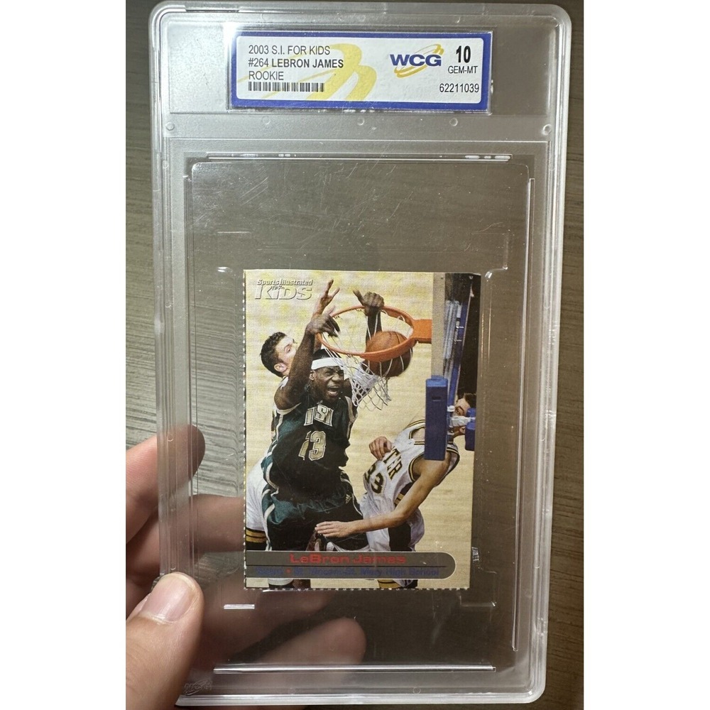 2003 Sports Illustrated SI for Kids #264 LeBron James Rookie WCG GEM-MT 10 (429) - Picture 2 of 6